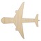 Airplane Solid Vacation Unfinished Wood Shape Piece Cutout for DIY Craft Projects